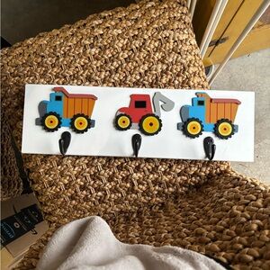 Kids Construction Vehicle Wall Hook